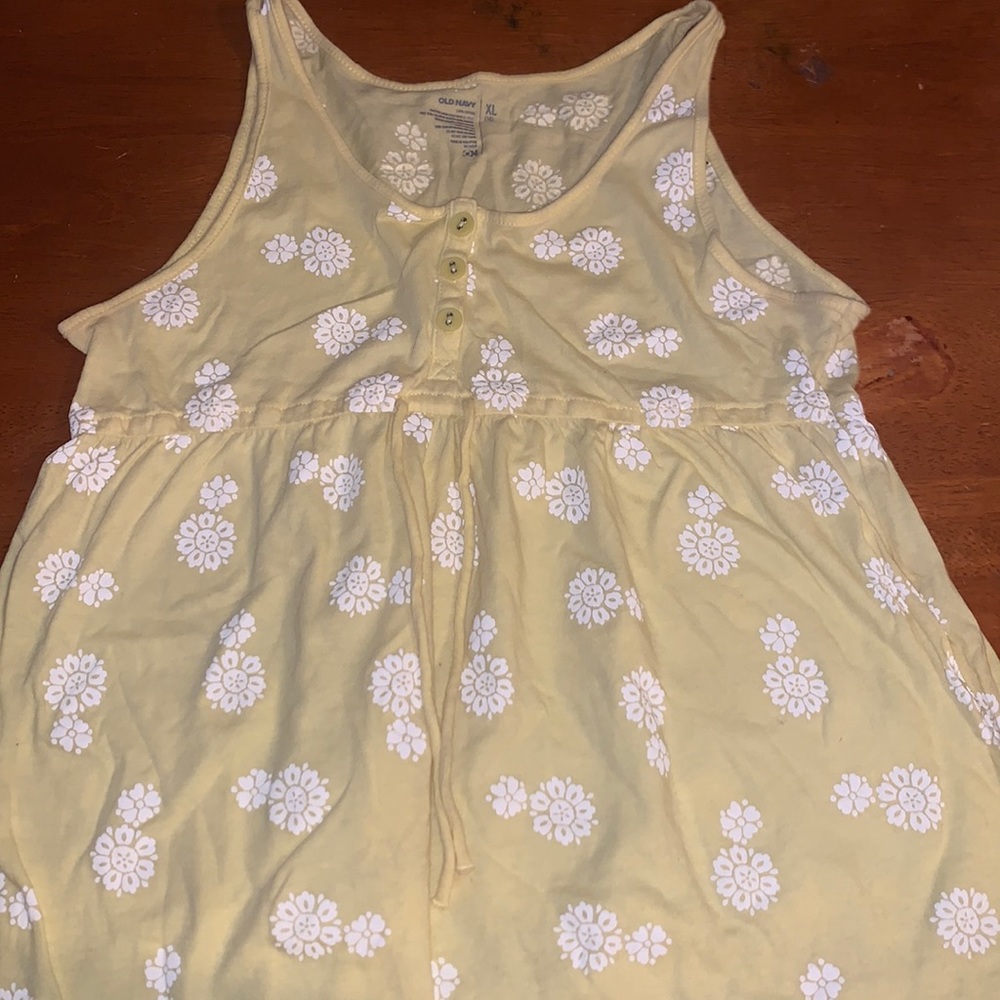 Yellow White Flower Top Old Navy